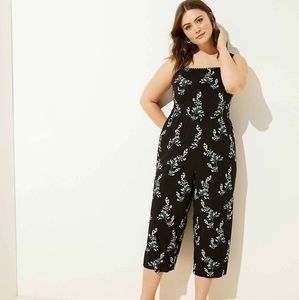 LOFT Flower Branch Jumpsuit with Pockets